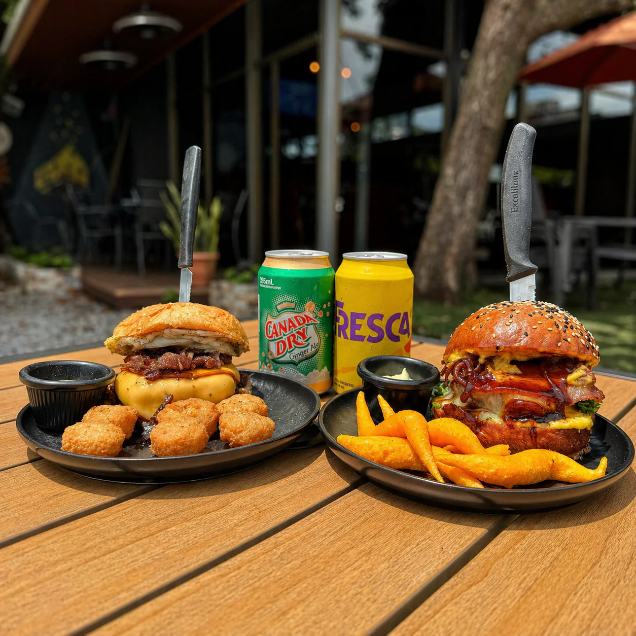 2 Burgers del Menú + 2 Sides + 2 Sodas por $15 en Don Elote Chiriquí - Image 3