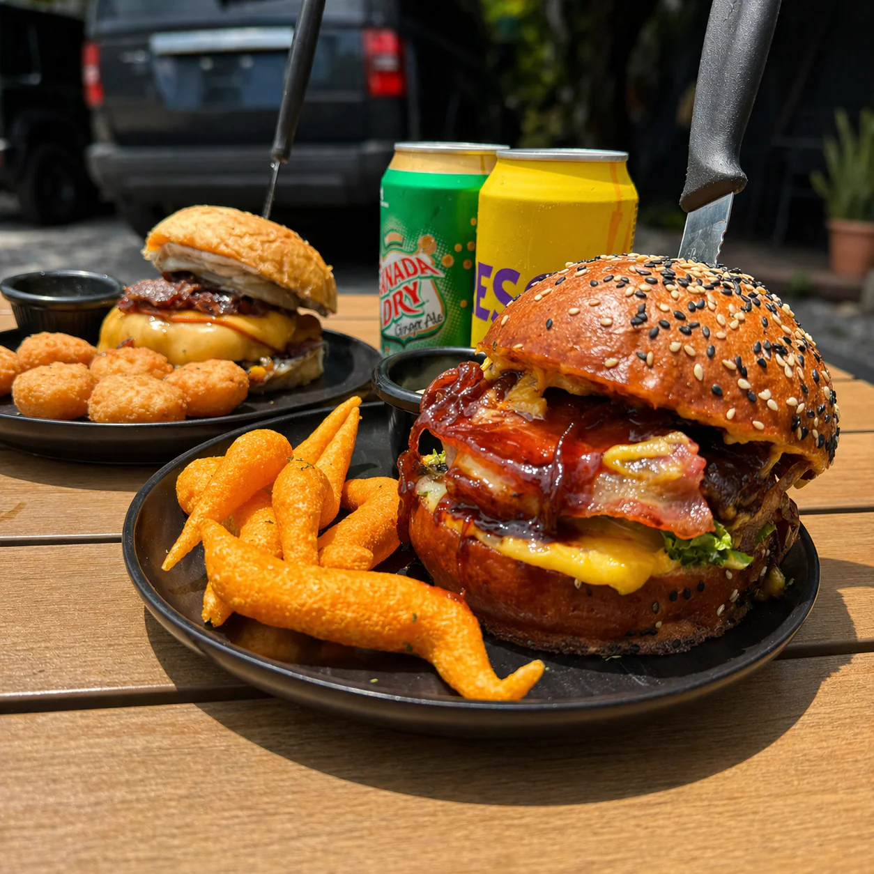 2 Burgers del Menú + 2 Sides + 2 Sodas por $15 en Don Elote Chiriquí - Image 4