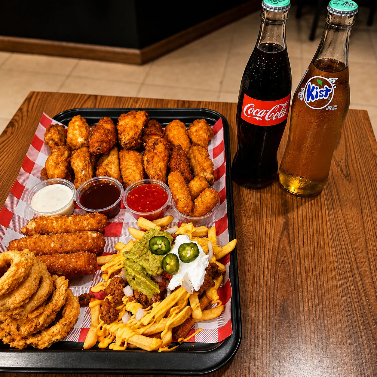 Sampler Salvaje con Alitas + Entradas + Papas Supremas y 2 Bebidas por solo $15 en Alitas Salvajes Pub - Image 3